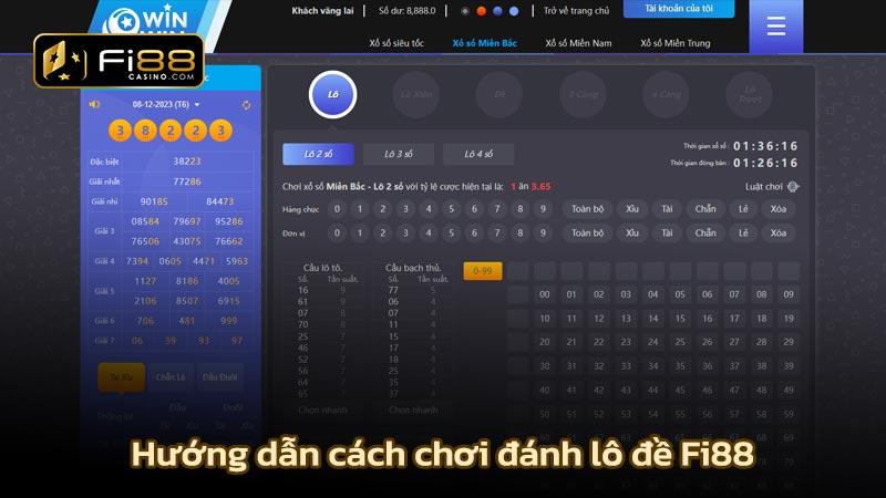 Hướng dẫn cách chơi đánh lô đề Fi88